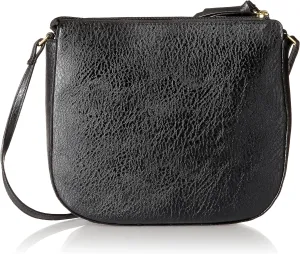 Bueno of California Elephant Grain Crossbody, Black