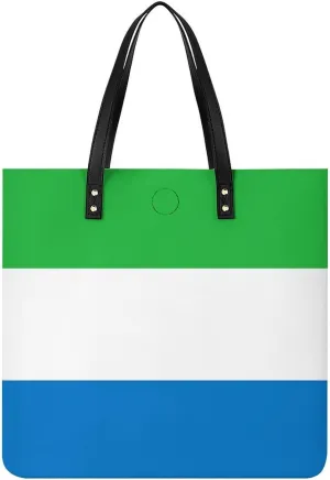 Buryatia Flag Women's Stylish Leather Handbag Spacious Tote for Everyday Essentials
