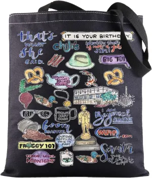 BWKTOP The Office Tote Bag - Michael And Dwight Fans Gift - Shoulder Bag - Themed Merchandise