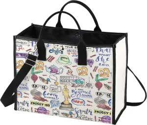 BWKTOP The Office Tote Bag - Michael And Dwight Fans Gift - Shoulder Bag - Themed Merchandise