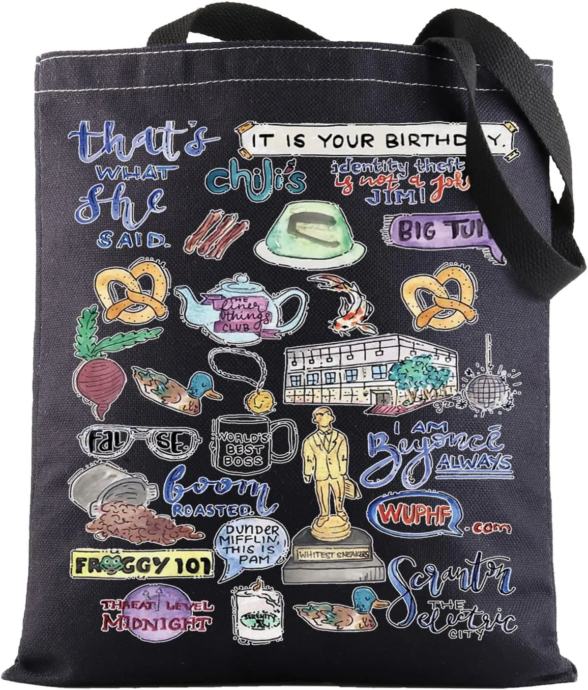 BWKTOP The Office Tote Bag - Michael And Dwight Fans Gift - Shoulder Bag - Themed Merchandise