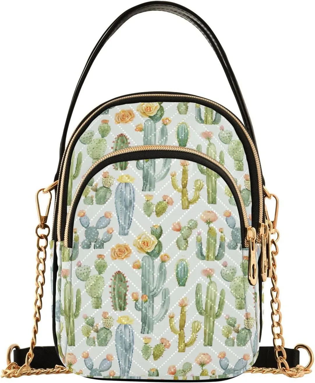 Cactus Succulent Small Crossbody Bags for Women Adjustable Strap Purses Travel Handbags 20855957