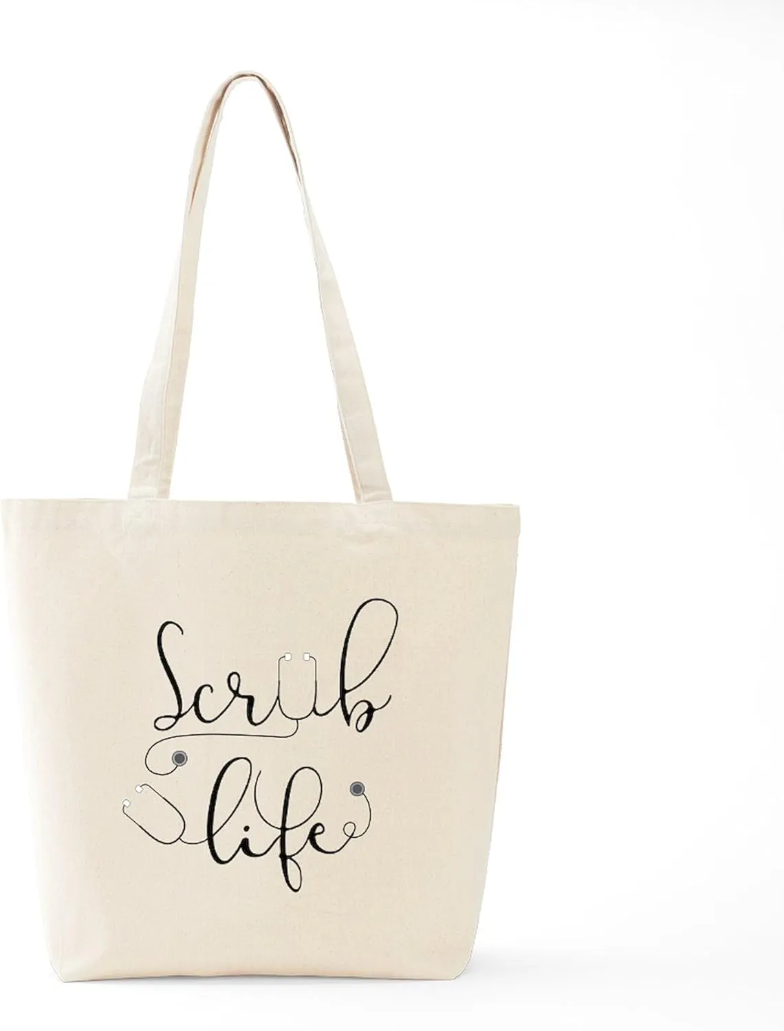 CafePress Scrub Life Tote Bag Natural Canvas Tote Bag, Reusable Shopping Bag