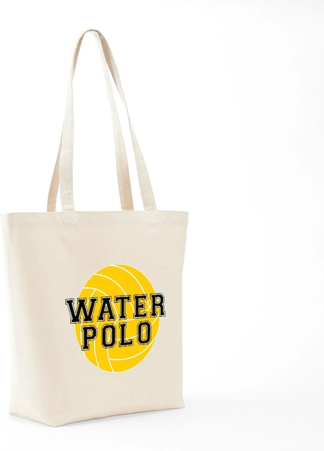 CafePress Water Polo Tote Bag Natural Canvas Tote Bag, Reusable Shopping Bag