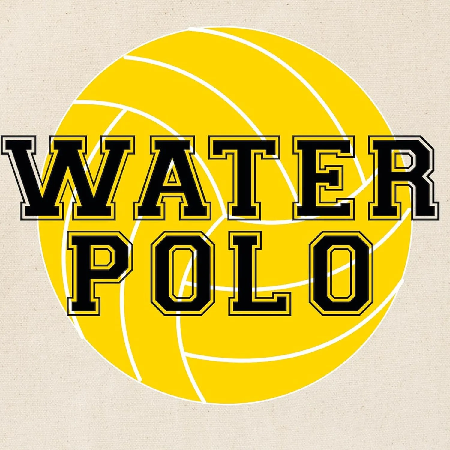 CafePress Water Polo Tote Bag Natural Canvas Tote Bag, Reusable Shopping Bag