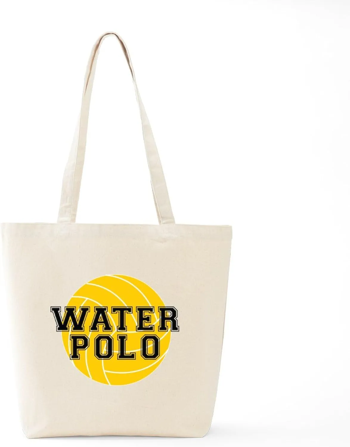 CafePress Water Polo Tote Bag Natural Canvas Tote Bag, Reusable Shopping Bag