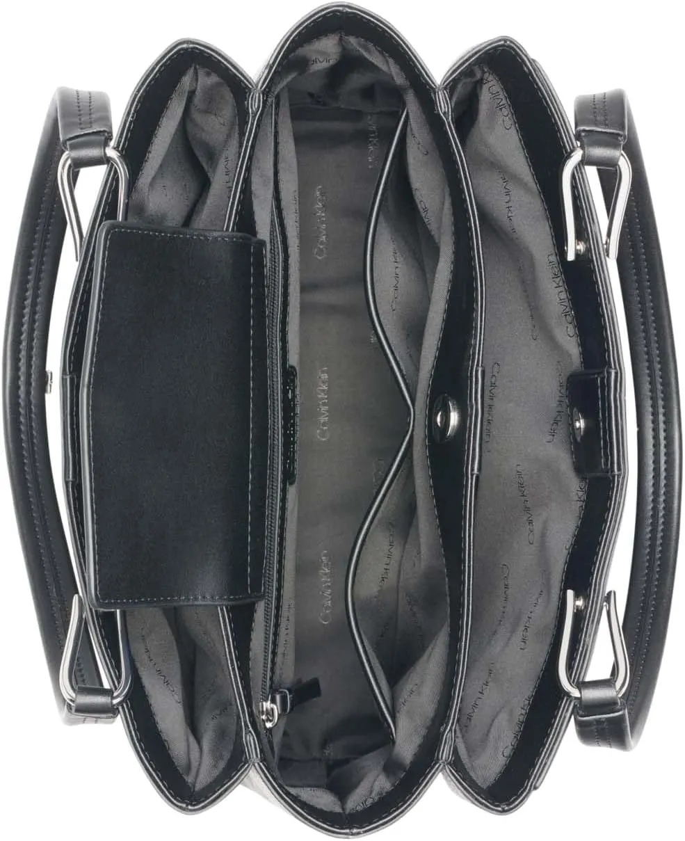 Calvin Klein Clove Triple Compartment Flap Tote
