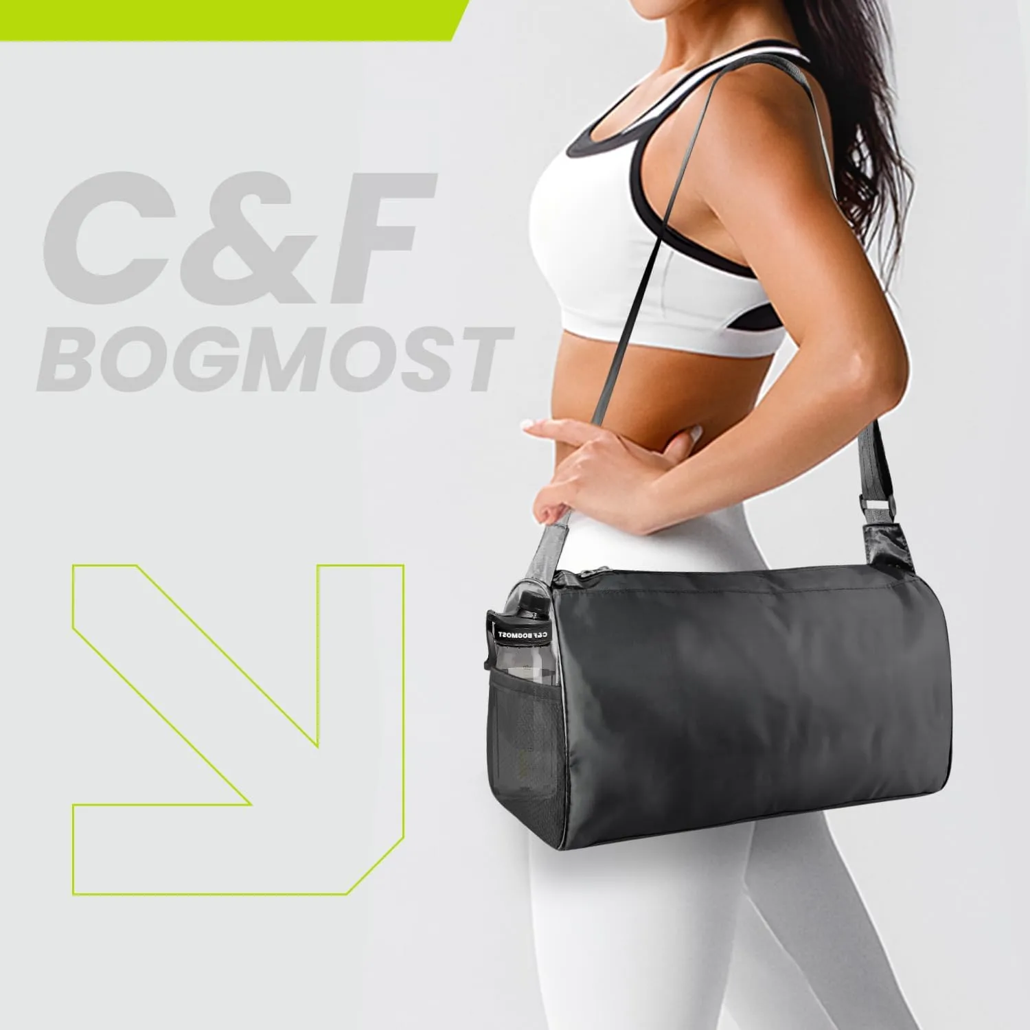 C&F BOGMOST Small Travel Duffel Bag Foldable Waterproof Gym Bag for Gym Beach Swim Bags Men Women Duffle Bag Lightweight Oxford Cloth Sports Bags -Beige