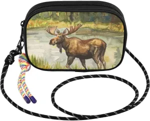 Canadian Wilderness Scene Crossbody Bag for Women Cell Phone Purses Women's Small Shoulder Handbags Wallet Purse with Strap