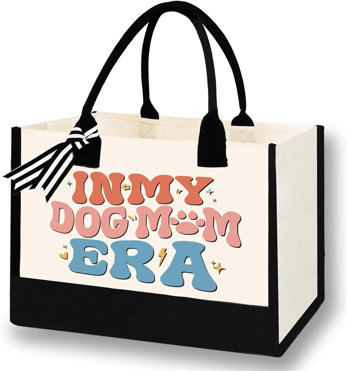 Canvas Tote Bag for Mom Nurse Teacher Boss Lady Dog Mom Christmas Birthday Gifts for Women Lady for Shopping