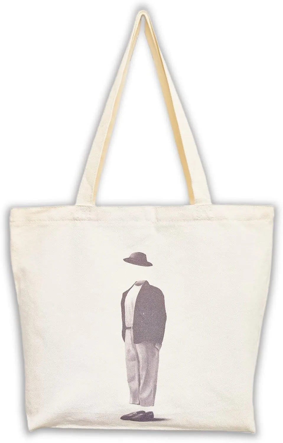 Canvas Tote Bag, Pockets, Zipper, Durable, Lightweight, Cotton Shopping Cloth Bag, Gifts