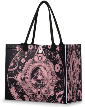 Canvas Tote Bags, Reusable Canvas Bags Use For Grocery Bags, Shopping Bags, Work, Daily Use