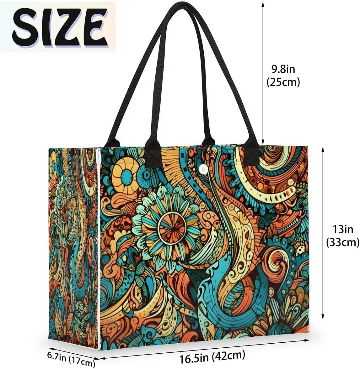 Canvas Tote Bags, Reusable Canvas Bags Use For Grocery Bags, Shopping Bags, Work, Daily Use