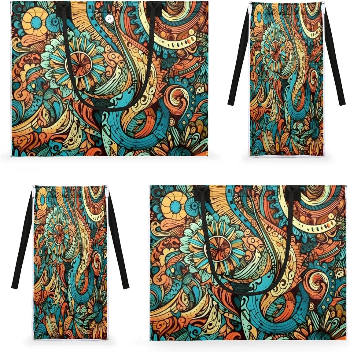 Canvas Tote Bags, Reusable Canvas Bags Use For Grocery Bags, Shopping Bags, Work, Daily Use