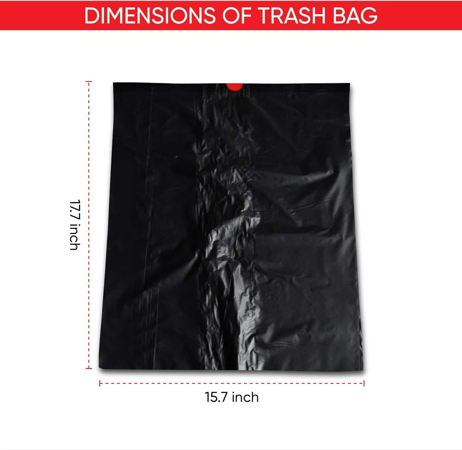 Car Trash Can Trash Bags – Multipurpose Heavy-Duty Waste Bags, Leakproof & Durable for Auto, Home, Office & Travel for Haussimple Small Medium Large Car Garbage Bins (6-Pack Roll, Large)