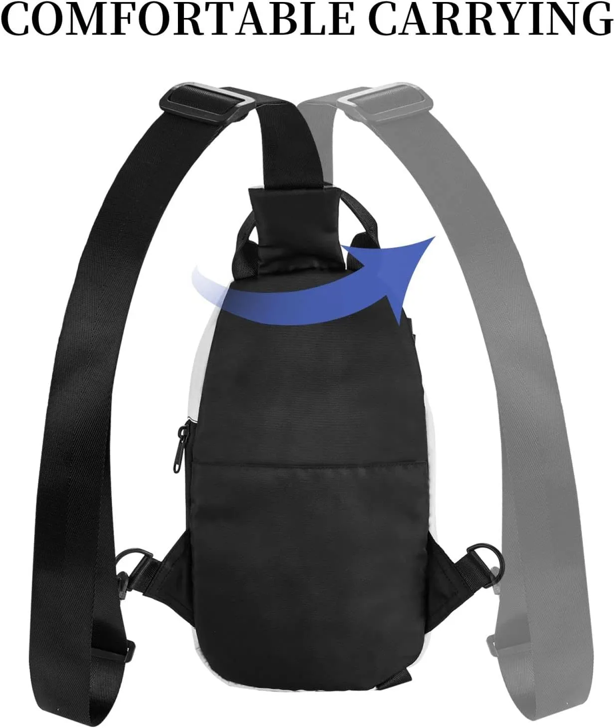 Cartoon Heavy Machinery Truck Print Crossbody Backpack Casual Adjustable Bag Multifunctional Sling Backpack