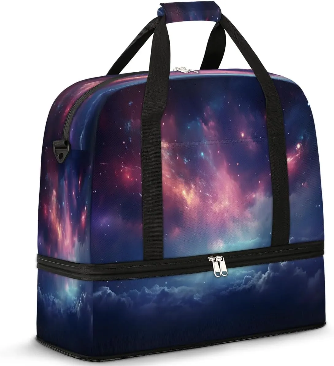 Celestial Dawn Horizons Travel Duffel Bag, Travel Essentials, Gym Bag for Women, Weekender Overnight Bag With Shoes Compartment, Carry On Bags for Airplanes
