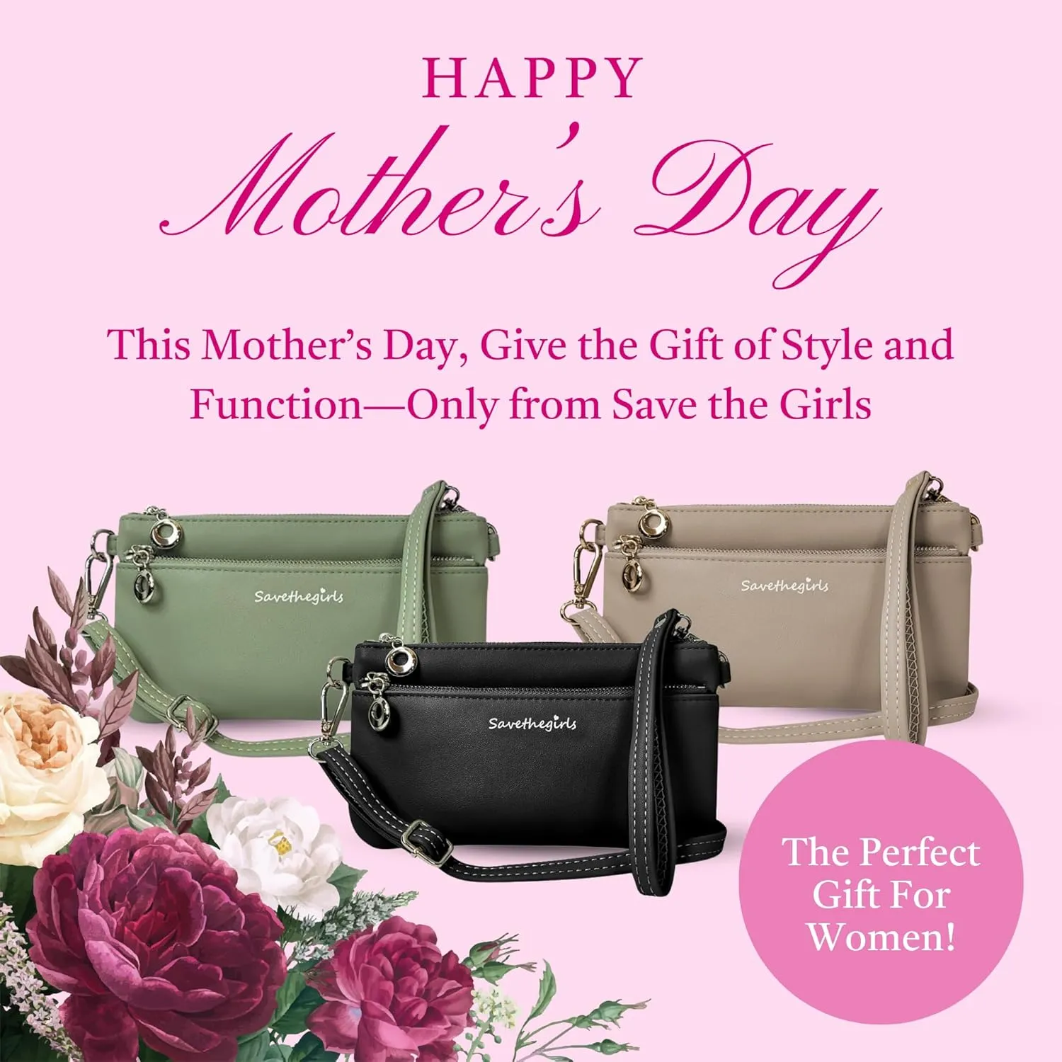 Cell Phone Purse - Touch Screen Women’s Crossbody Bag - Clutch Purses for Women (Bella)