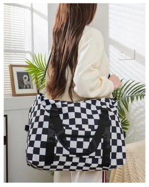 Checkered Travel Bag
