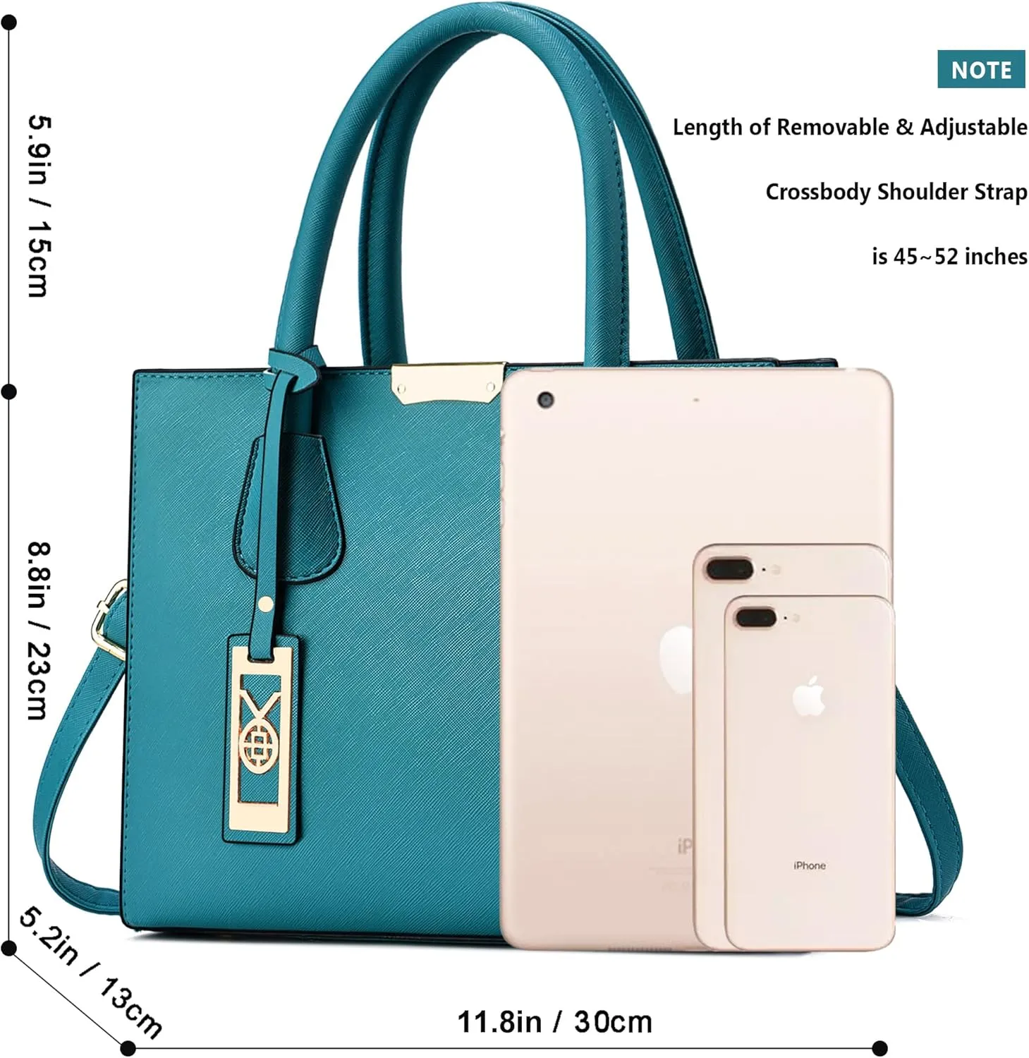 CHICAROUSAL Crossbody Purses and Handbags for Women PU Leather Tote Shoulder Bags Top Handle Satchel