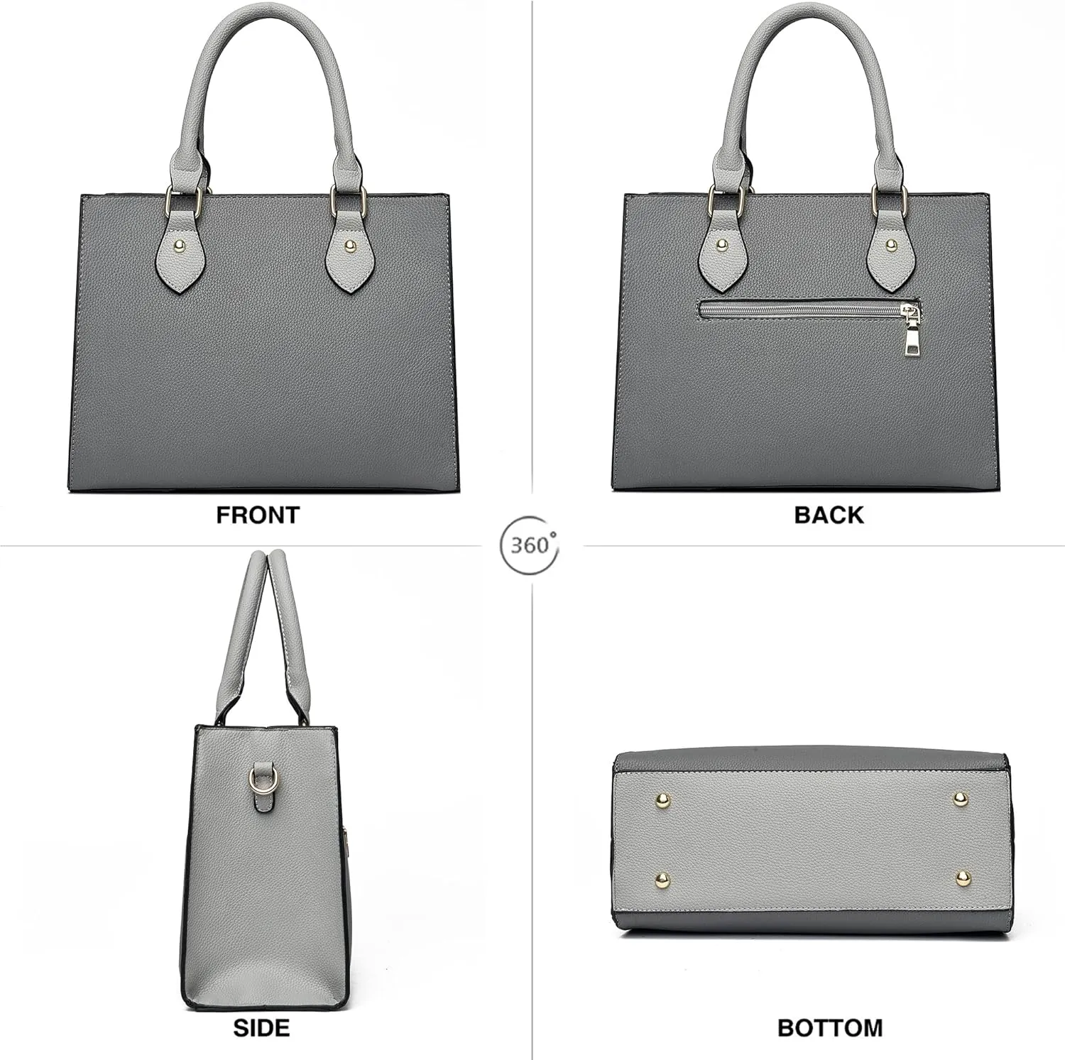 CHICAROUSAL Crossbody Purses and Handbags for Women PU Leather Tote Top Handle Satchel Shoulder Bags