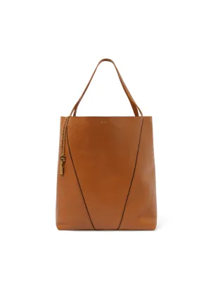 Chloe Spin Large Tote Bag in Clay Brown