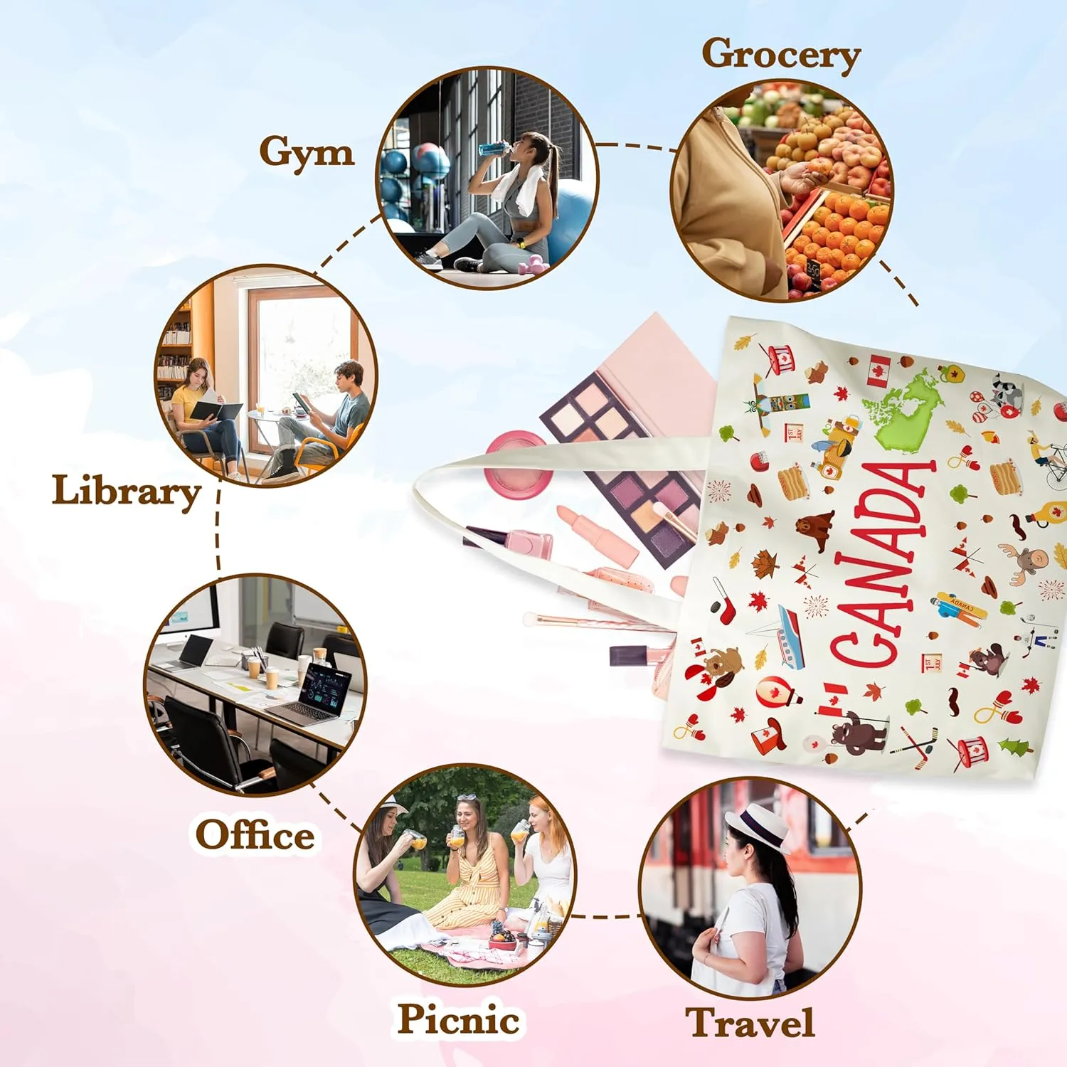 City Travel Souvenir Gifts, Souvenirs Lovers Essentials Trip Gifts For Women Friends, Honeymoon Birthday Anniversary Bag