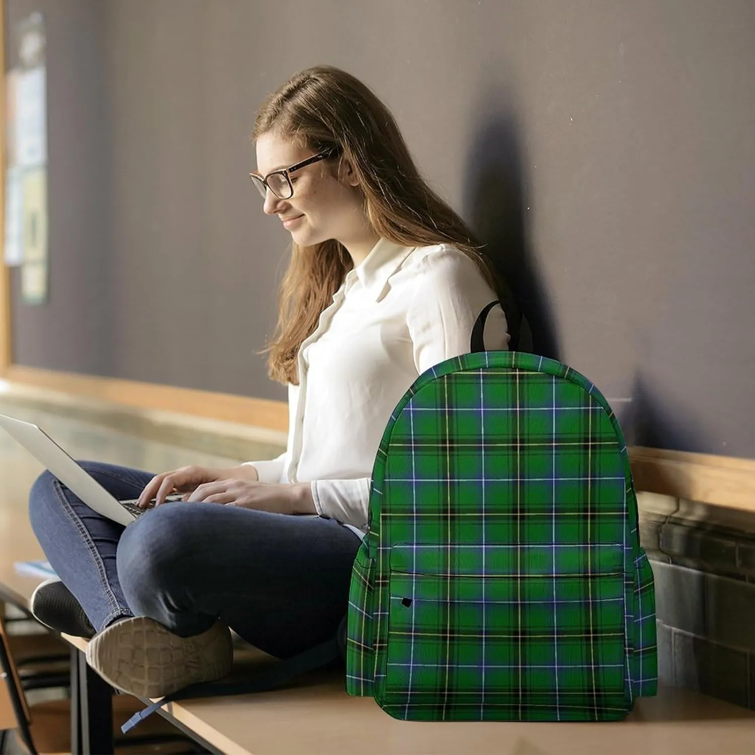 Clan Henderson Tartan Casual Lightweight Large Capacity Travel Backpack Unisex