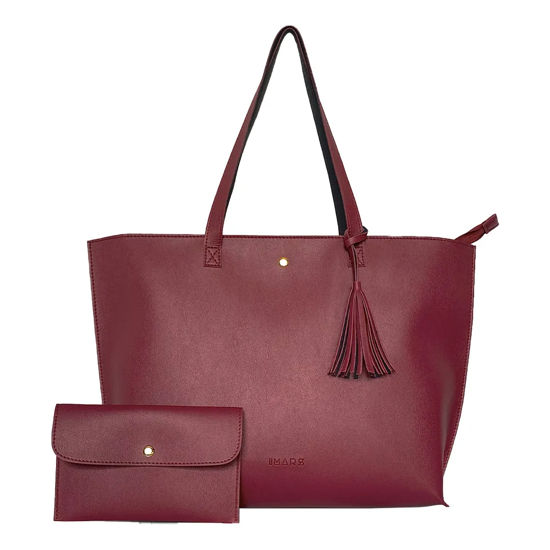 Classic Maroon Tote Bag For Women & Girls