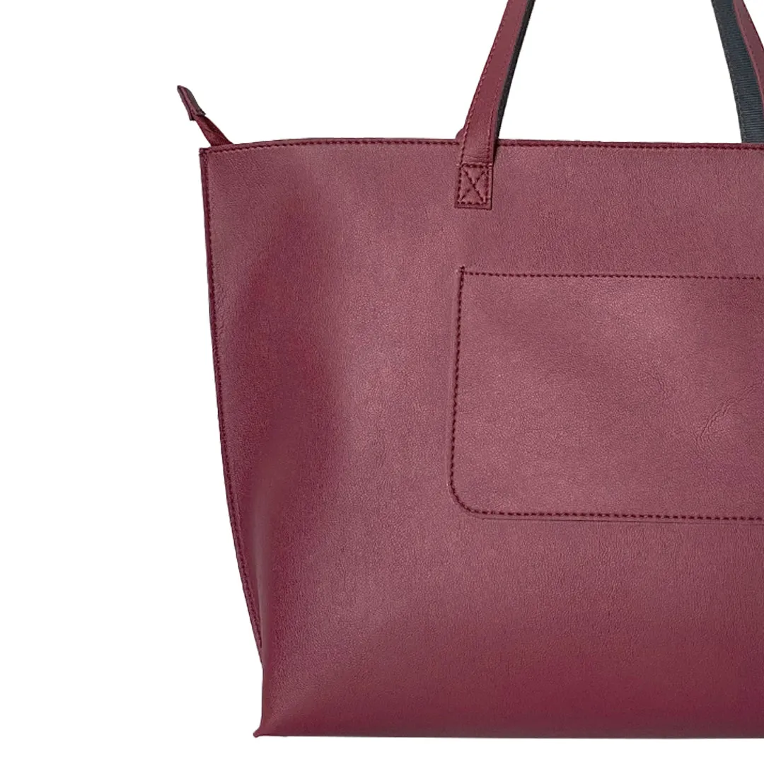 Classic Maroon Tote Bag For Women & Girls