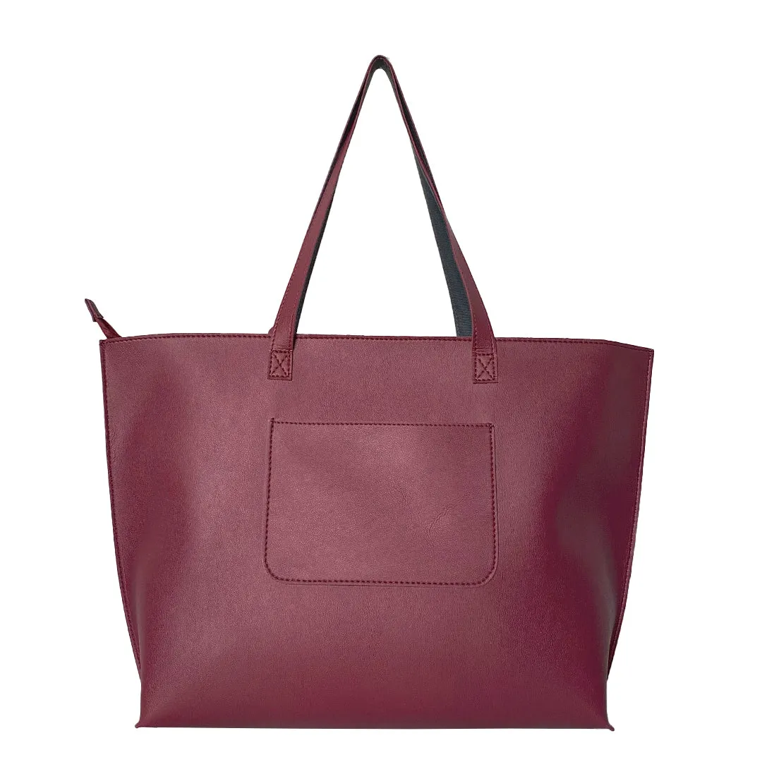 Classic Maroon Tote Bag For Women & Girls