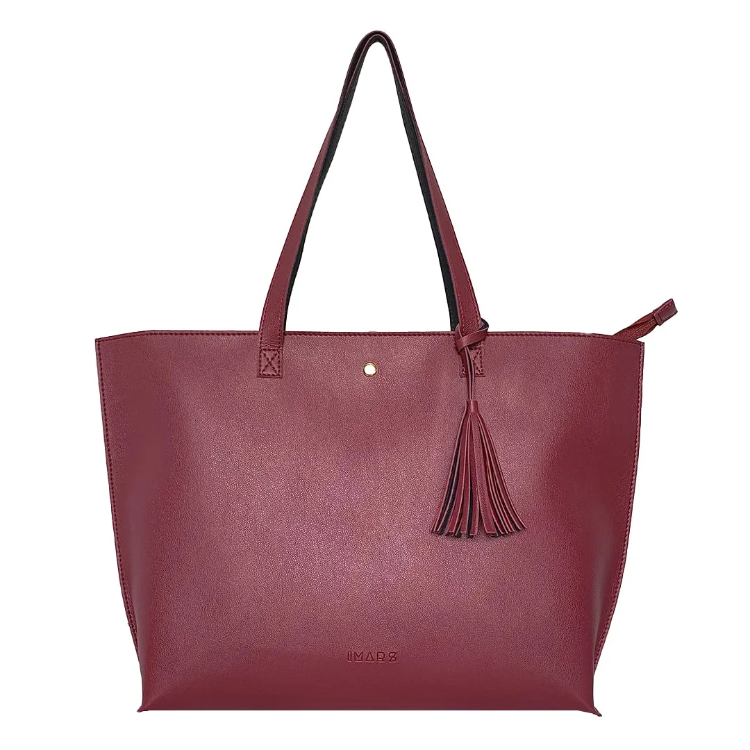 Classic Maroon Tote Bag For Women & Girls