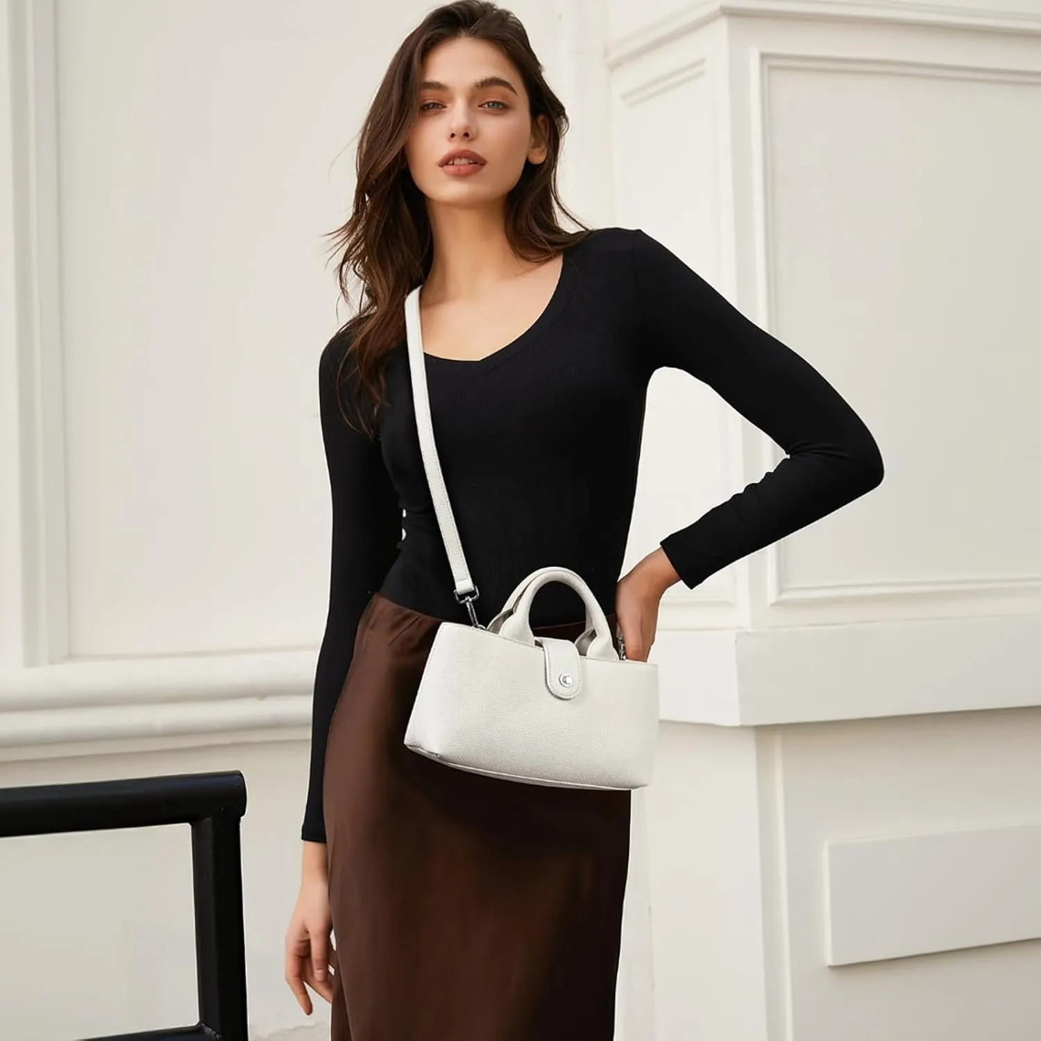 CLUCI Crossbody Bags for Women, Cross Body Bag Handbag, Crossbody Purse for Women, Leather Shoulder Bag with Adjustable Strap