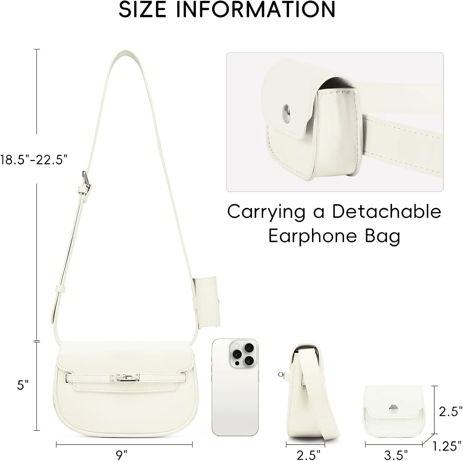 CLUCI Crossbody Purses for Women Trendy Cross Body Bag with Adjustable Strap PU Leather Purse 2025
