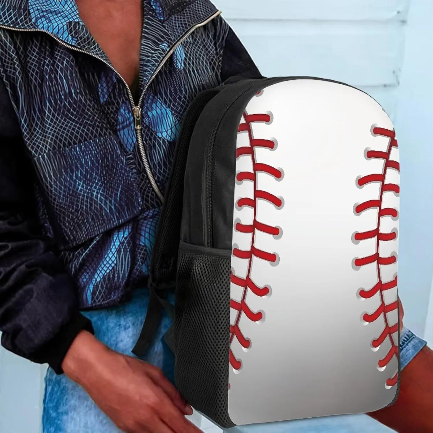 COEQINE Retro Baseball Backpack for Kids Bookbag Laptop Backpacks Multipurpose Daypack for Boys Girls School Men Women Travel Hiking Back to School Gifts