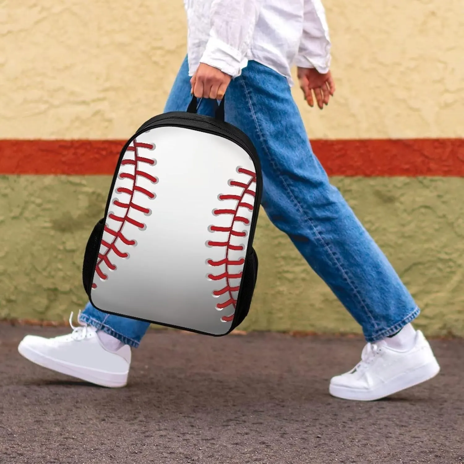 COEQINE Retro Baseball Backpack for Kids Bookbag Laptop Backpacks Multipurpose Daypack for Boys Girls School Men Women Travel Hiking Back to School Gifts
