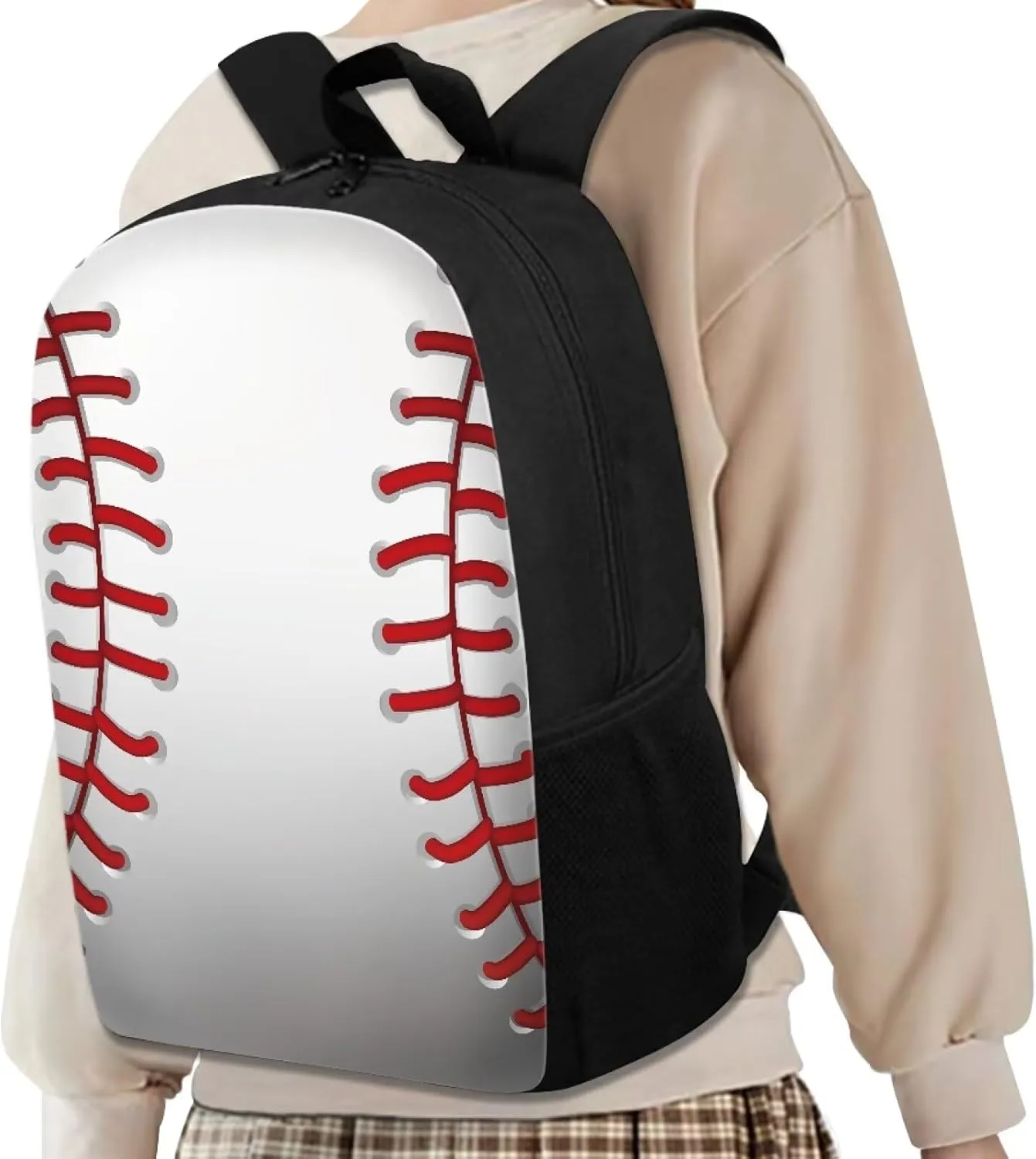 COEQINE Retro Baseball Backpack for Kids Bookbag Laptop Backpacks Multipurpose Daypack for Boys Girls School Men Women Travel Hiking Back to School Gifts