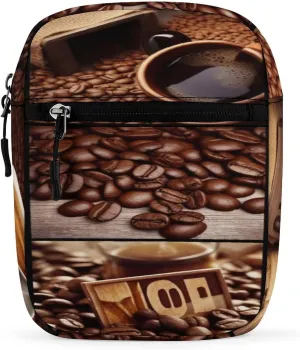 Coffee Collage Small Satchel Mini Crossbody Sling Bag Shoulder Bag for Men Women Workout Travelling