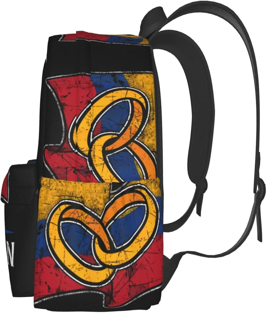 Colombia Marriage Colombian Married Flag Culture Large Travel Backpack Casual Backpacks Laptop Daypack Working Rucksack Lightweight Back Pack Sports Bag with Adjustable Shoulder Strap