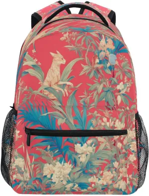 Cool Backpacks for Women Men Fashion Business Work Bag with Chest Strap for Travel Trip Hyacinth Style