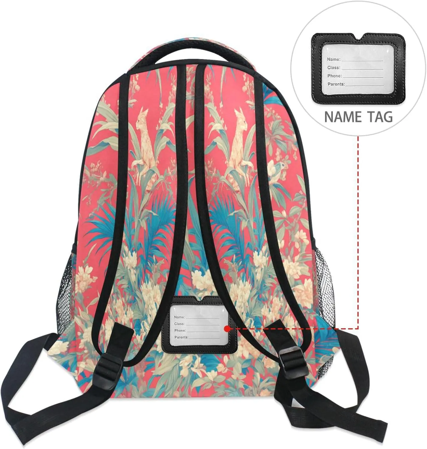 Cool Backpacks for Women Men Fashion Business Work Bag with Chest Strap for Travel Trip Hyacinth Style