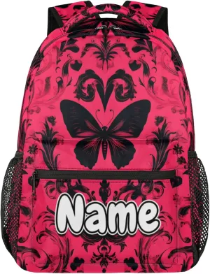 Cool Vintage Butterfly Large Backpack Fashion Travel Backpacks for Business Women Men Casual Laptop Bag Waterproof Lightweight Shoulder Bags 16in