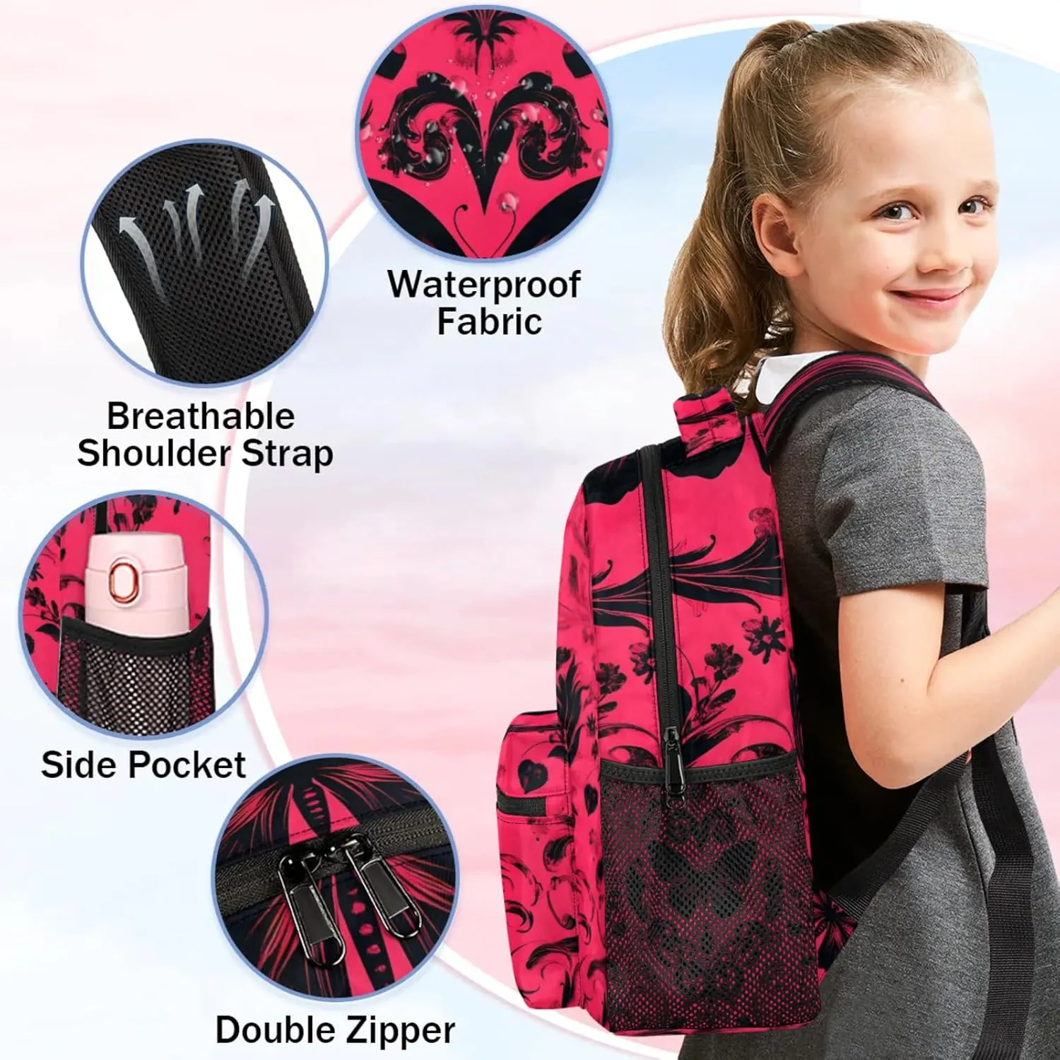 Cool Vintage Butterfly Large Backpack Fashion Travel Backpacks for Business Women Men Casual Laptop Bag Waterproof Lightweight Shoulder Bags 16in