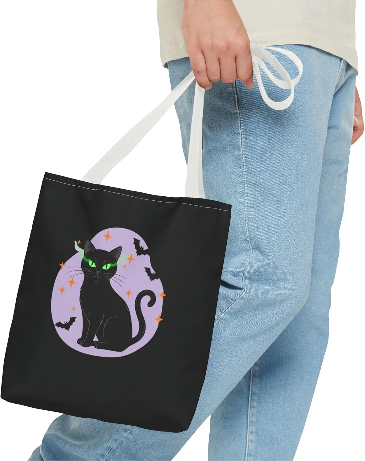 Copy of Halloween Cat Tote Bag – Spooky Themed Reusable Shoulder Bag for Trick-or-Treat & Everyday Use