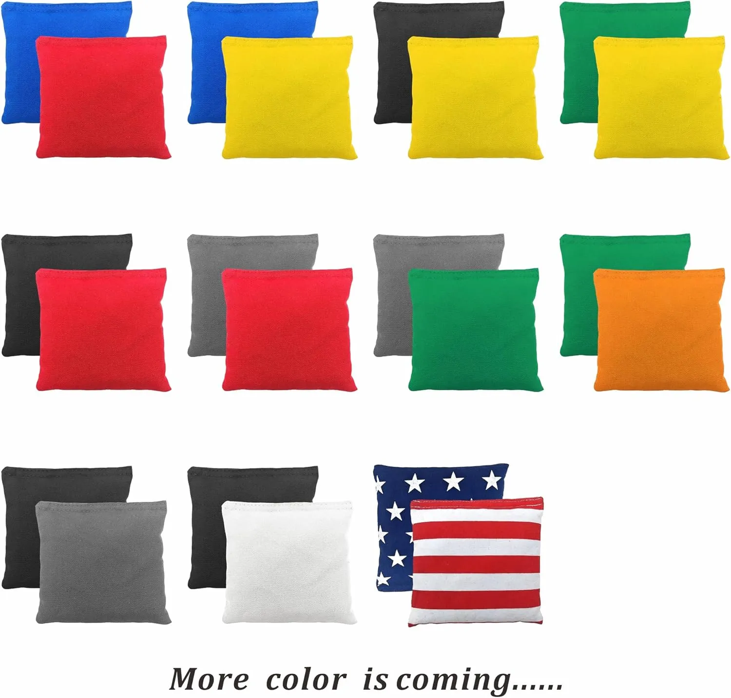 Cornhole Bags Set of 8 Regulation Professional Corn Hole Bean Bags Weather Resistant for Tossing Adults Yard Game