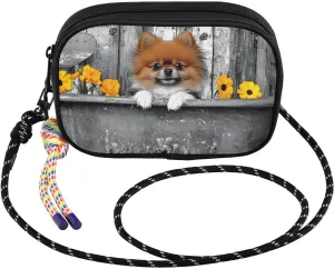 Crossbody Bag Chihuahua Bathtub Daisy for Women Cell Phone Purses Women's Small Shoulder Handbags Wallet Purse with Strap