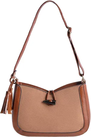Crossbody Bag Purses for Women Trendy Vegan Leather Shoulder Bag for Women Vintage Tassel Satchel Purse 2024