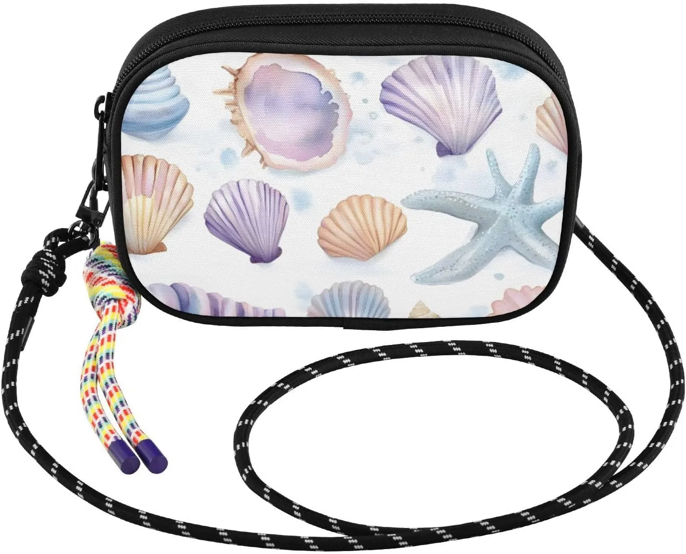Crossbody Bag Shellfish Colors Art for Women Cell Phone Purses Women's Small Shoulder Handbags Wallet Purse with Strap