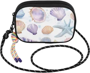 Crossbody Bag Shellfish Colors Art for Women Cell Phone Purses Women's Small Shoulder Handbags Wallet Purse with Strap