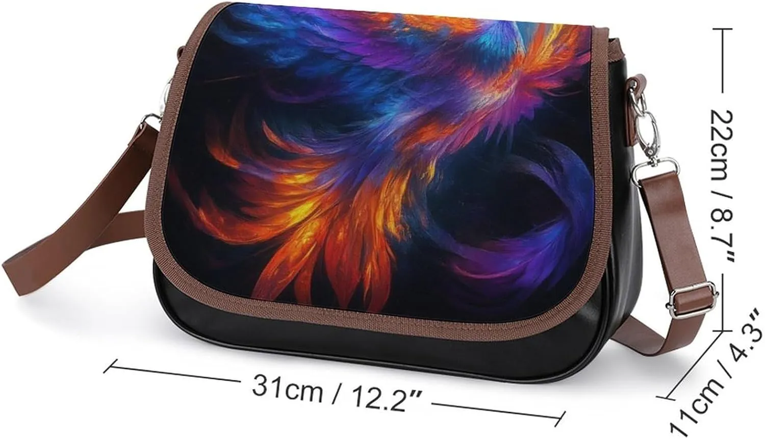 Crossbody Bag with Adjustable Strap for Women, Small Pu Leather Shoulder Handbags for Office
